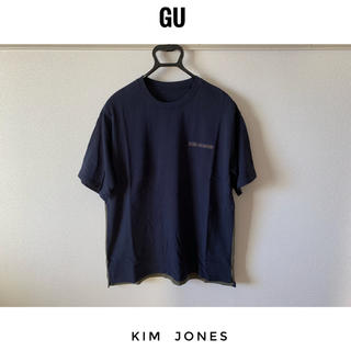 キムジョーンズ(KIM JONES)の最終値下げ【GU×Kim Jones】バイカラー ビッグTシャツ(Tシャツ/カットソー(半袖/袖なし))