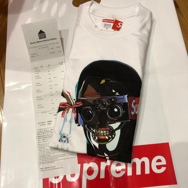 新品 Sサイズ supreme 19ss Creeper Tee white 白