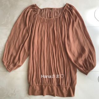 ノーリーズ(NOLLEY'S)の[ 美品 ]  NOLLEY'S  ♡ キャメル プリーツプルオーバー(シャツ/ブラウス(長袖/七分))