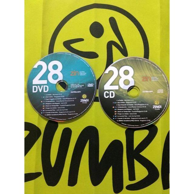 Zumba(ズンバ)のZUMBA　ズンバ　ZIN28　CD＆DVD　インストラクター専用　希少 エンタメ/ホビーのDVD/ブルーレイ(スポーツ/フィットネス)の商品写真