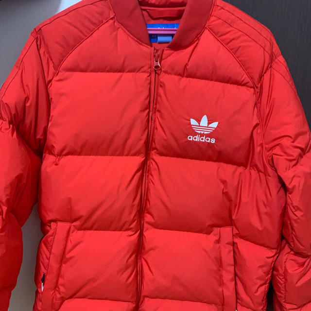 ダウンジャケットadidas sst down jacket レッド 赤 ダウンジャケット