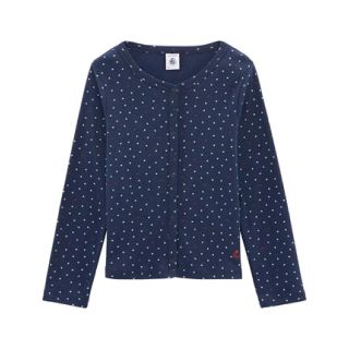 プチバトー(PETIT BATEAU)の©️様専用♡4ans プチバトー ハートプリント長袖カーディガン(カーディガン)