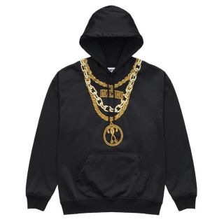 モスキーノ(MOSCHINO)の新品未使用H&M MOSCHINOフーデッド トップス パーカー US Lサイズ(パーカー)