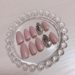 smoky pink mat nail コスメ/美容のネイル(つけ爪/ネイルチップ)の商品写真