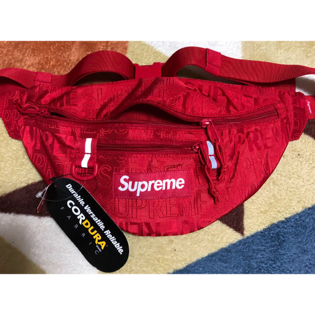 supreme 2019ss ウエストバッグ 赤