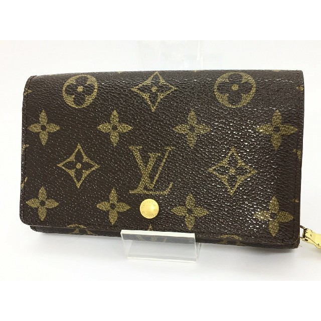 LOUIS VUITTON - ️️正規 ️ルイヴィトン モノグラム 2つ折り財布 ブラウン L字ファスナーの通販 by (2)'s shop