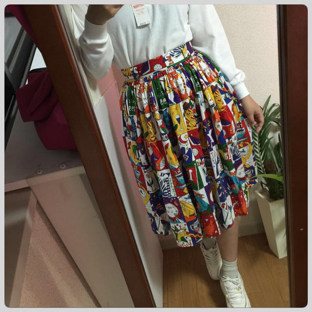 送込アニマル柄ヴィンテージフレアスカート レディースのスカート(ひざ丈スカート)の商品写真