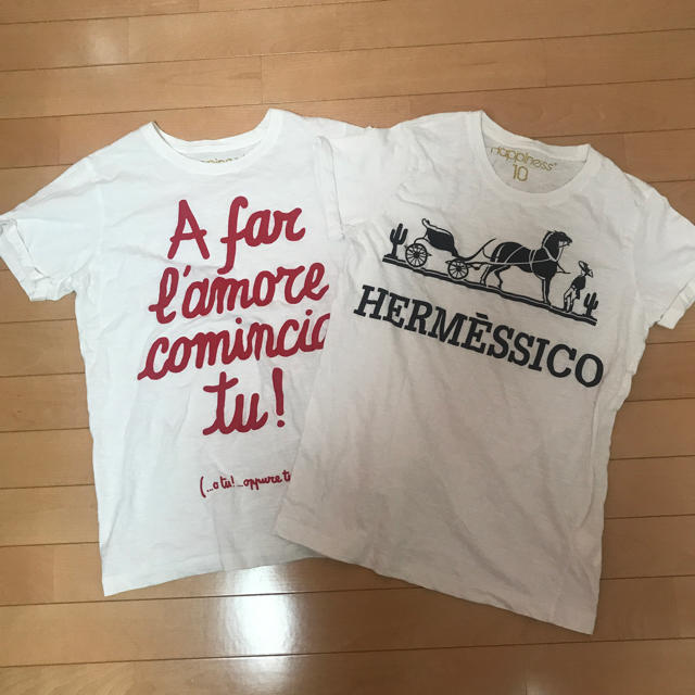 ABAHOUSE(アバハウス)のABAHOUSE happiness Tシャツ 2枚セット レディースのトップス(Tシャツ(半袖/袖なし))の商品写真