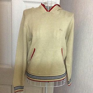 バーバリー(BURBERRY)のバーバリー ロンドン  フード付き ニット Lサイズ(ニット/セーター)