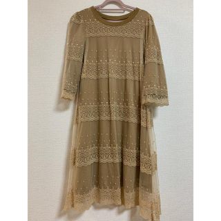 フランシュリッペ(franche lippee)のフランシュリッペ  うさぎのシルエットワンピース(ひざ丈ワンピース)