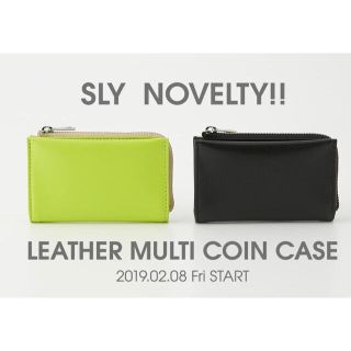 スライ(SLY)のSLYノベルティ♡リアルレザーマルチコインケース♡牛革本革♡小銭入れカードケース(財布)