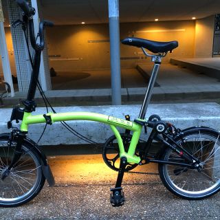 ブロンプトン(BROMPTON)の2015ブロンプトン M2LライムグリーンブラックエディションBrompton (自転車本体)