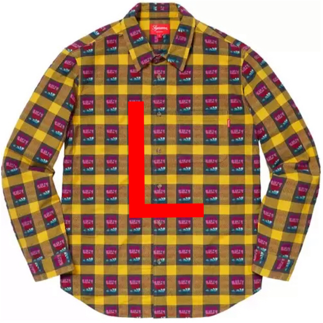 Supreme Rose Buffalo Plaid Shirt 黄