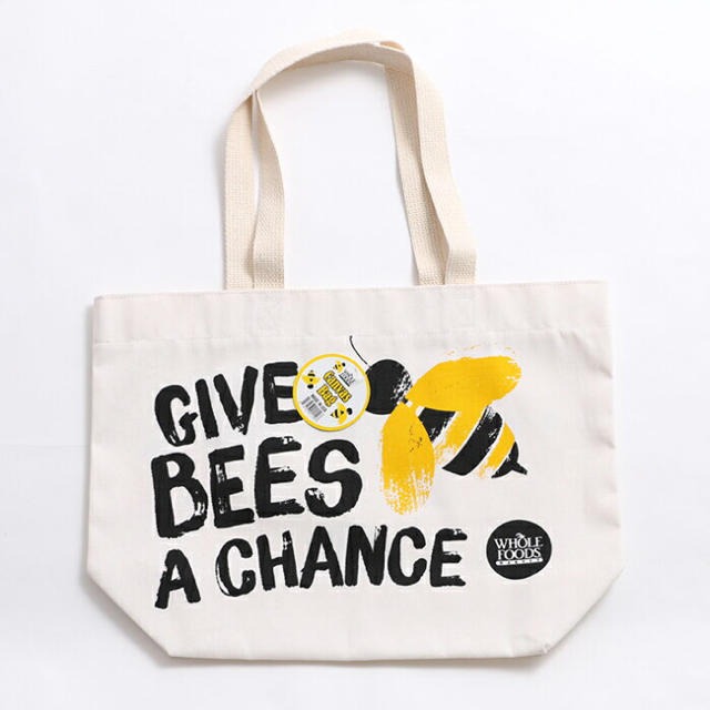 未使用【WHOLE FOODS】bee エコバッグ 布 トートバッグ レディースのバッグ(エコバッグ)の商品写真