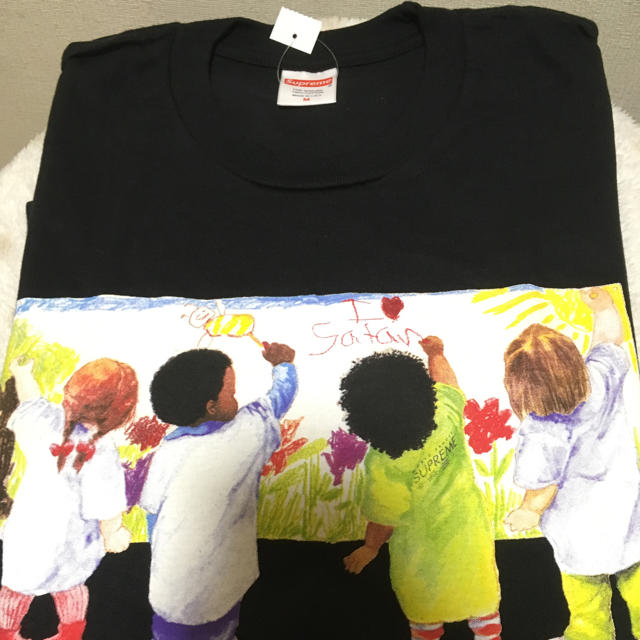 supreme tシャツ  黒M kids tee