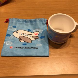 ジャル(ニホンコウクウ)(JAL(日本航空))のコップとコップ袋(その他)