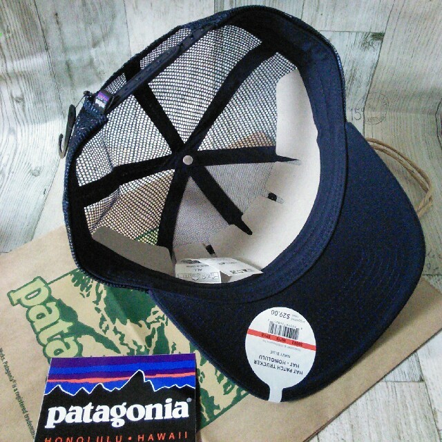 patagonia(パタゴニア)のパタゴニア Patagonia ハワイ限定 キャップ ステッカー付き ネイビー メンズの帽子(キャップ)の商品写真