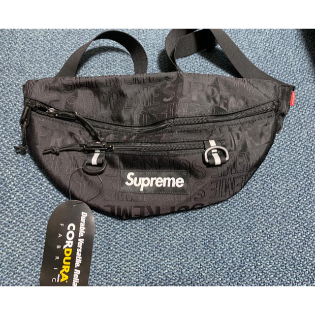 supreme waist bag black 2019 ss