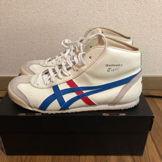 オニツカタイガー(Onitsuka Tiger)のオニツカタイガー メキシコ ミッドランナー ホワイト ブルー 26.5cm(スニーカー)