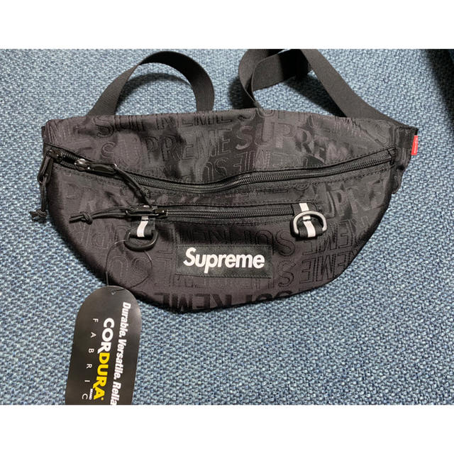 supreme waist bag black ブラック 2019 ssウエストポーチ