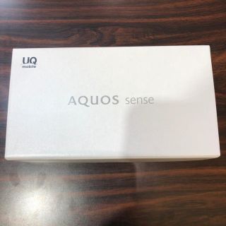 シャープ(SHARP)の値下☆新品未使用☆ AQUOS sense☆ silky White(スマートフォン本体)