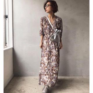 アメリヴィンテージ(Ameri VINTAGE)のAmeri GARDEN CHIFFON DRESS(ロングワンピース/マキシワンピース)