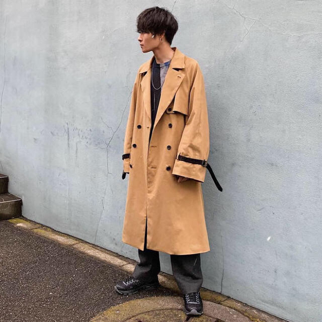 SUNSEA(サンシー)のryo takashima Belted Trench Coat Lサイズ  メンズのジャケット/アウター(トレンチコート)の商品写真