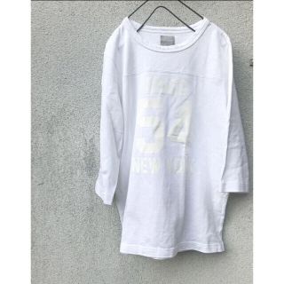 日本製in cloudinessメンズ ワントーンナンバリング Tシャツ(Tシャツ/カットソー(半袖/袖なし))