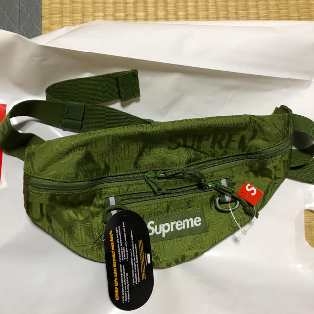 supreme 19ss waist bag olive