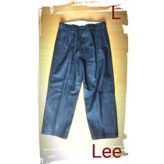 リー(Lee)の【美品】Lee　デニムワイドトラウザー　L(デニム/ジーンズ)