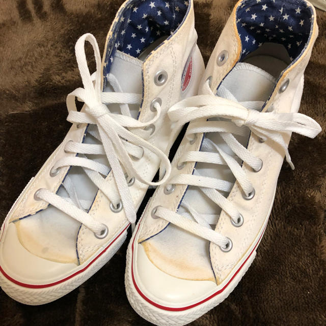 CONVERSE(コンバース)のコンバースハイカットスニーカー白 レディースの靴/シューズ(スニーカー)の商品写真