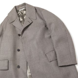 コモリ(COMOLI)のauralee 18AW DOUBLE FACE CHECK LONG COAT(ステンカラーコート)