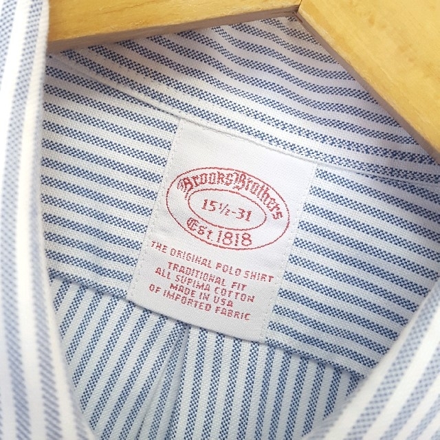Brooks Brothers(ブルックスブラザース)のUSA製★BROOKS BROTHERS ボタンダウン ストライプシャツ メンズのトップス(シャツ)の商品写真