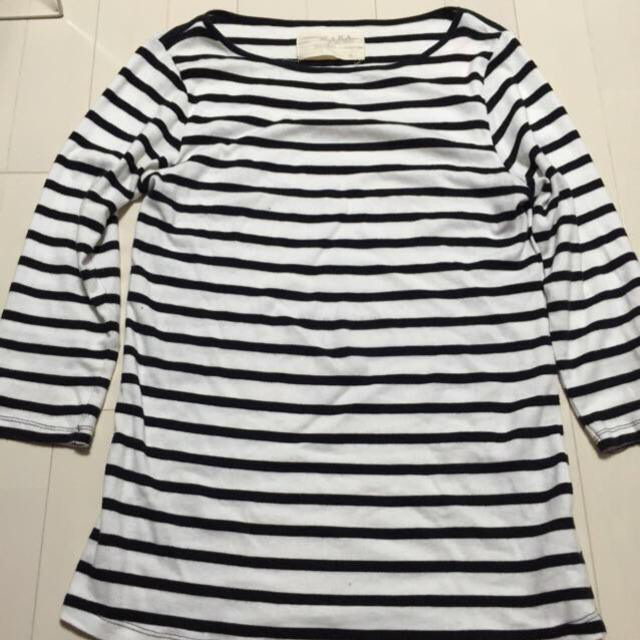 ZARA(ザラ)のボーダーカットソー レディースのトップス(Tシャツ(長袖/七分))の商品写真