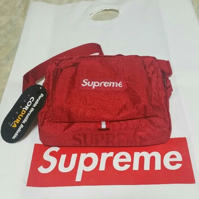 【red】supreme shoulder bag