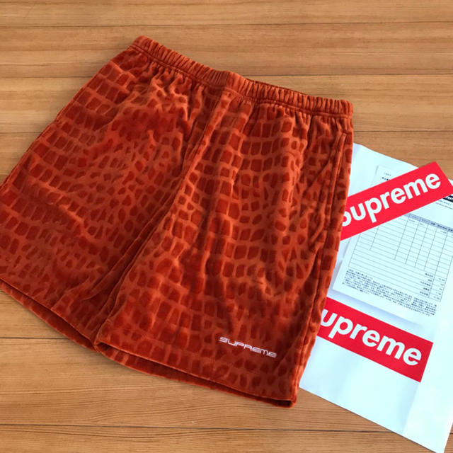 新品 Supreme シュプリーム クロコ ベロア ショートパンツ 上品な ...