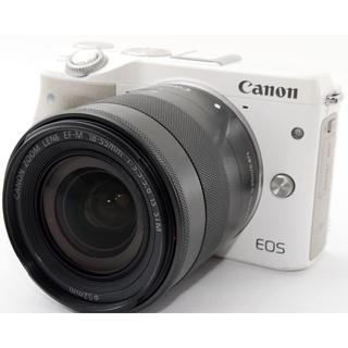 キヤノン(Canon)の❤高画質＆Wi-Fi＆自撮り❤Canon EOS M3 可愛いホワイト(ミラーレス一眼)