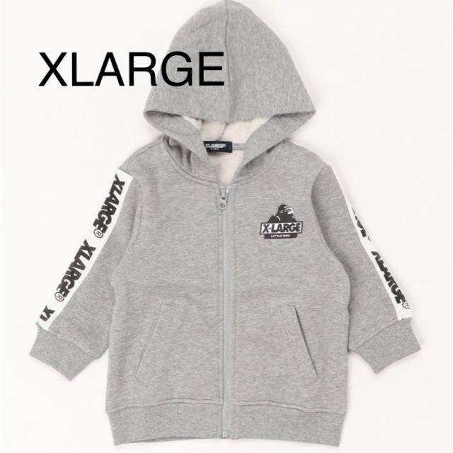 XLARGE(エクストララージ)の新品 XLARGE エクストララージ ロゴパーカー キッズ/ベビー/マタニティのキッズ服男の子用(90cm~)(ジャケット/上着)の商品写真