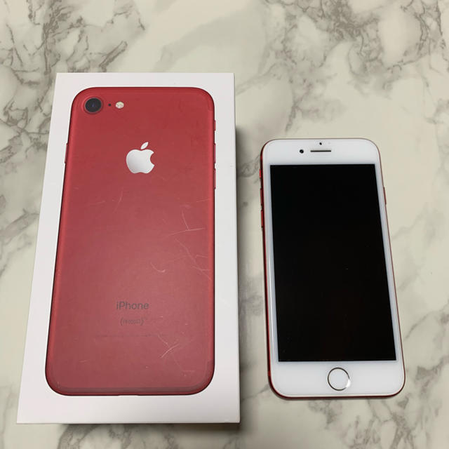 ポンパドー ビター 1週間以内発送【美品】iPhone7 red 128GB - 通販 -