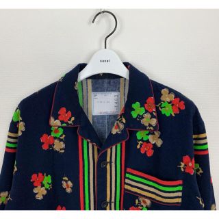 17aw sacai サカイ オープンカラーシャツ ブルゾン size 1