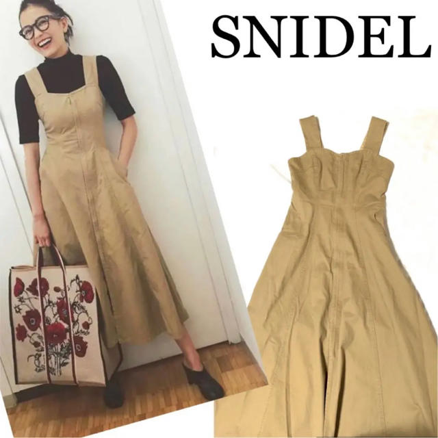 SNIDEL(スナイデル)のsnidel♡完売♡デザインコルセットワンピース♡ レディースのワンピース(ロングワンピース/マキシワンピース)の商品写真