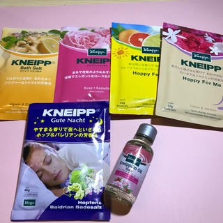 クナイプ(Kneipp)のクナイプ バスソルト 5種類・未使用 クナイプビオオイル ローズ20mL(入浴剤/バスソルト)