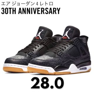 ナイキ(NIKE)の送込28‼︎ NIKE AIR JORDAN4 30周年モデル(スニーカー)