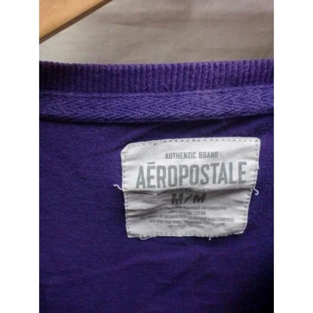 AEROPOSTALE(エアロポステール)の匿名即日発可！AEROPOSTALEパープルTシャツUSA古着ブランド良品M メンズのトップス(Tシャツ/カットソー(半袖/袖なし))の商品写真