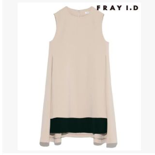 フレイアイディー(FRAY I.D)の【購入者確定】FRAY I.D  バイカラーワンピース(ひざ丈ワンピース)