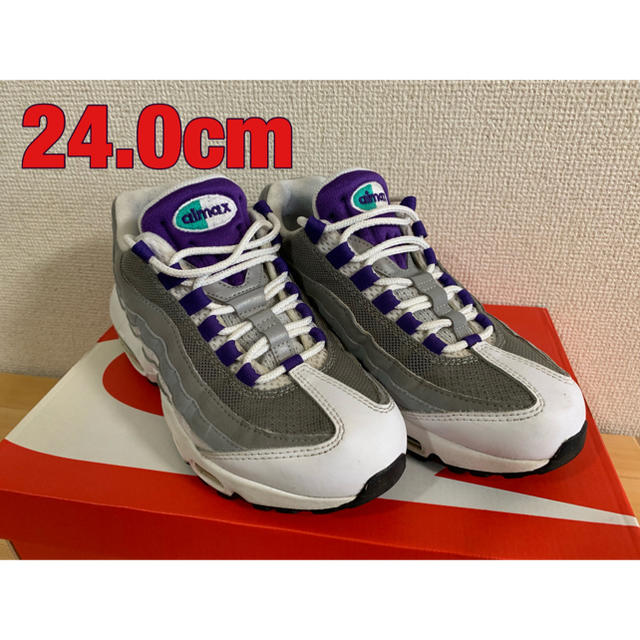 スニーカーNIKE エアマックス 95 グレープパープル レディース 24cm