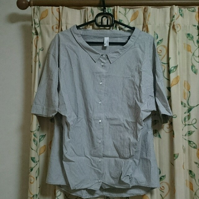 kelen 変形シャツ ストライプ レディースのトップス(Tシャツ(長袖/七分))の商品写真