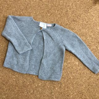 ザラキッズ(ZARA KIDS)のZARA Kidsグレーニットカーディガン(カーディガン/ボレロ)