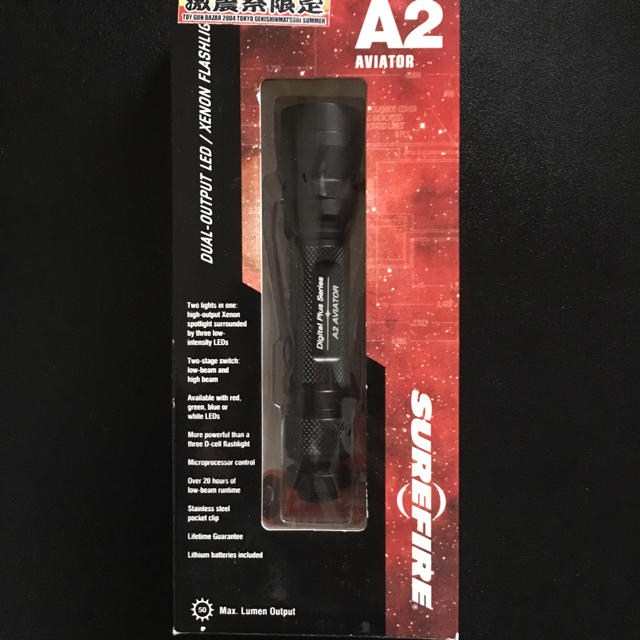 推奨 シュアファイア SUREFIRE AVIATOR 3V WHITE RED AVIATOR-RD