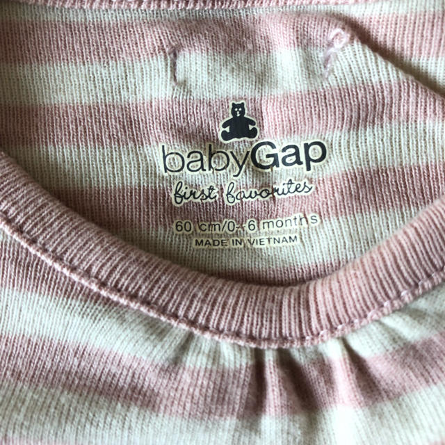 babyGAP(ベビーギャップ)の長袖ロンパース ３枚セット キッズ/ベビー/マタニティのベビー服(~85cm)(ロンパース)の商品写真